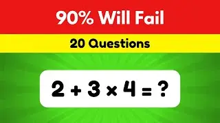 Math Quiz: 90% Will Fail! Can You Beat the Odds? 🤔🔥