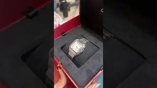 Unboxing SANTOS DE CARTIER WATCH Medium size#cartier