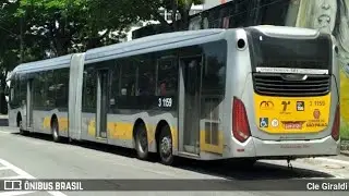 Caio Millennium BRT O500UDA Voith Prefixo 3 1159 Linha 1178 São Miguel x Pça do Correio 