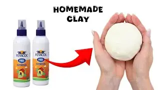 How To Make Air Dry at Home | Homemade Clay | Porcelain Clay Making | Home Homemade Clay Recipe✨