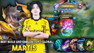 MARTIS BEST BUILD AND EMBLEM 2025  | TOP 1 GLOBAL MARTIS BUILD | KAIRI MARTIS BUILD AND EMBLEM