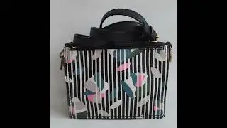 Petralove Fossil #ZB7512 campbell leather crossbody bag in dark floral