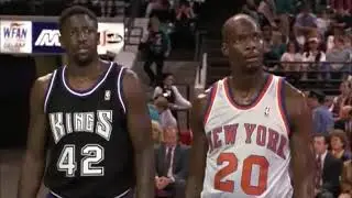 All-Hallows alum Olden Polynice educates Mark Jackson from the free throw line