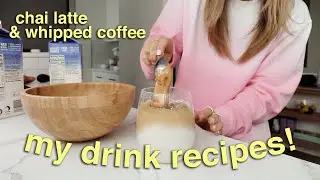 MY MORNING DRINK RECIPES (chai latte & whipped coffee) + new decor!!
