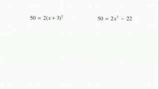 Algebra Review