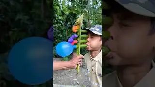 Palm Tree DIY Idea | Handmade Balloon Popper from Natural Bamboo Tubes