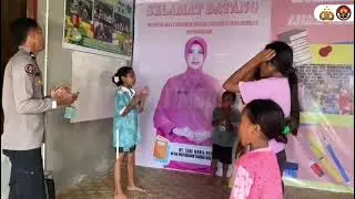 Bripda Andre Djini, anggota Humas Polres Halmahera Barat, Maluku Utara (Malut), menunjukkan dedikasi