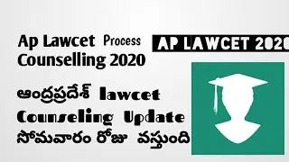 AP Lawcet 2020 Counselling Update | Andhrapradesh | Counseling Process.