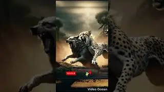 CHEETAH VS WOLF #animallife #wildlife #animalconflict