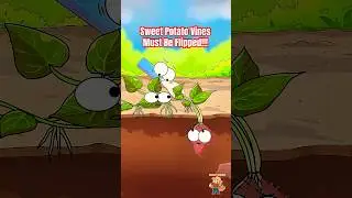 Why Sweet Potato Vines Must Be Flipped? 🍠 #sweetpotato #animation