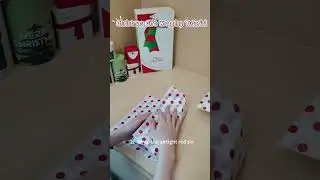 Christmas Gift Wrapping Tutorial#Christmasgift #christmasgiftideas #giftwrapping