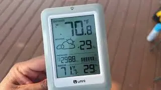 Indoor Outdoor Thermometer Hygrometer Wireless Weather Station, Temperature Humidity Monitor Battery