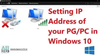 How to set IP address of your PC or Siemens PG in Windows 10 | Set PG/PC IP address | AEAB NOIDA