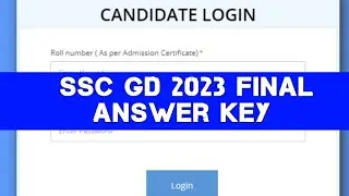 SSC GD 2023 final answer key