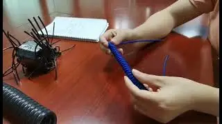 TPU guitar spiral cable,high quality#Guangying cable