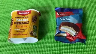 Cake Bite & Tahini with Hazelnut Puree Unboxing | Cake Unboxing | Satisfying Video ASMR #cakes