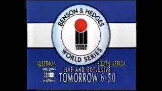 Channel Nine Cricket Australia vs South Africa World Series 1993/94 Promo