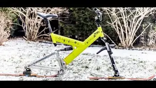 Mountain Bike Doesn&rsquo;t Use Wheels Anymore DIY SkiBike Build MTB Gary Fisher SkiBike 1.0