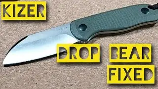 Kizer Drop Bear Fixed - TOP Low Budget EDC Fixed auch für härtere Aufgaben/AEB-L/G10 - Empfehlung!!!