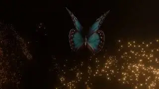 Butterfly Particle Logo Reveal in Blender | Particle System & Geometry Nodes