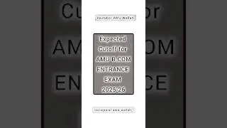 Expected Cutoff for AMU B.COM Hons Entrance Exam 2025-26 #amubcomhons #amuwallah