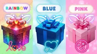 🎁 Choose Your Gift Box! 🌈 Rainbow vs Pink 💖 vs Blue 💙 | 😱 Shocking or Lucky? | Gift Wow 🎉