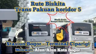Biskita Trans Pakuan Bogor || Rute Koridor 5 Stasiun Bogor - Terminal Ciparigi #bogor #015