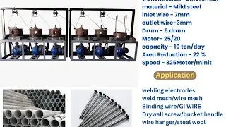 wire drawing machine for nails wire and HB WIRE