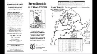 Brown Mountain OHV (Trail Guide 1A) & Rules And Information