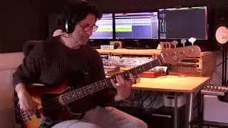 Freight train shuffle - Jeff Berlin (bass cover) and tutorial