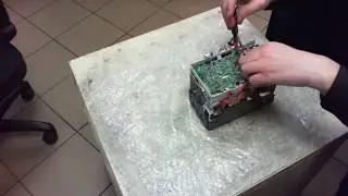 Brother P Touch 9800 PCN замена мотора и ножа подрезки Ч1