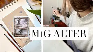 Painting a Magic the Gathering Card - Floating Border Extension