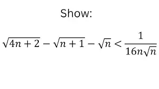 Motivated by a calculus problem to prove this inequality!