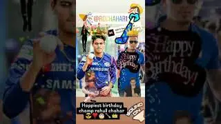 Rahul Chahar  birthday status... #shorts #mumbaiindiansfanpage💙
