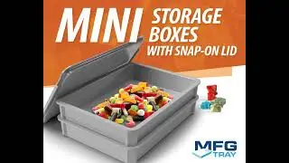 MFG Tray Confectionery Mini Storage Boxes with Snap-on Lid