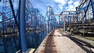 Blackpool Pleasure Beach Train Ride (4K POV Reversed)