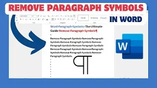 Word Paragraph Symbols The Ultimate Guide Remove Paragraph Symbols | How to Remove Paragraph Symbols
