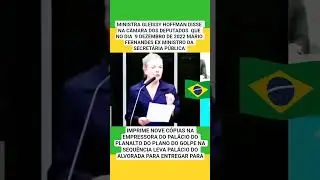 Ministra Glissy Hoffaman Falou Que Imprimiram uma C&oacute;pia do Golpe de Estado #prafrentebrasilwe