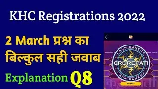 KHC Registration 2nd March Question Answer | KHC Today Question Answer | Kon Honaar Crorepati