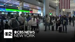Holiday travelers dealing with morning fog