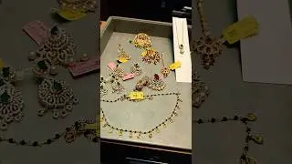 EXCLUSIVE HIGH FINISH IN SILVER EAR RINGS CASTING PENDENTS MANGTIKA BB DESIGNER AND DOLLAR CHAIN