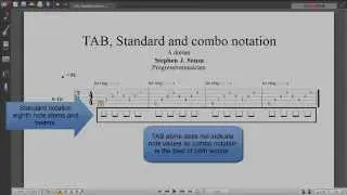 TAB, Standard and combo music notation