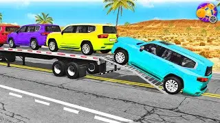 Truck vs Huge Speed Bumps – Extreme Crash Physics Simulation (BeamNG.Drive) 🚛