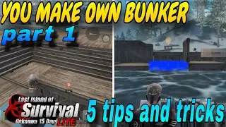 3X3 BUNKER BASE DESIGN // MAKE YOUR OWN BUNKER BASE // LAST ISLAND OF SURVIVAL LITE