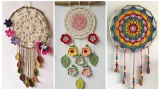 Adorable and amazing crochet dreamcatcher wall hanging ideas