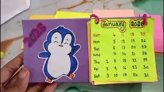 Mini Calendar Making | DIY Small Desk Calendar 🗓️ | Easy Paper Craft