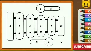 MEWARNAI GAMBAR ALAT MUSIC BALERA, DENGAN ANGKA (1-8).