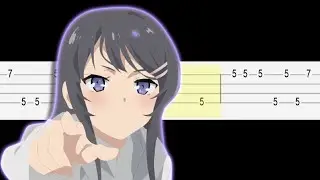 Bunny Girl Senpai - Fukashigi no Carte (Easy Ukulele Tabs Tutorial)