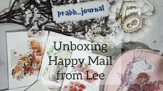Unboxing Happy Mail from Lee ✨️💖🫶 #Unboxing #love #happiness #prabh_journal 