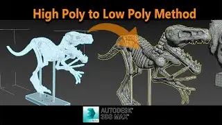 Метод преобразования High Poly в Low Poly в 3Ds Max